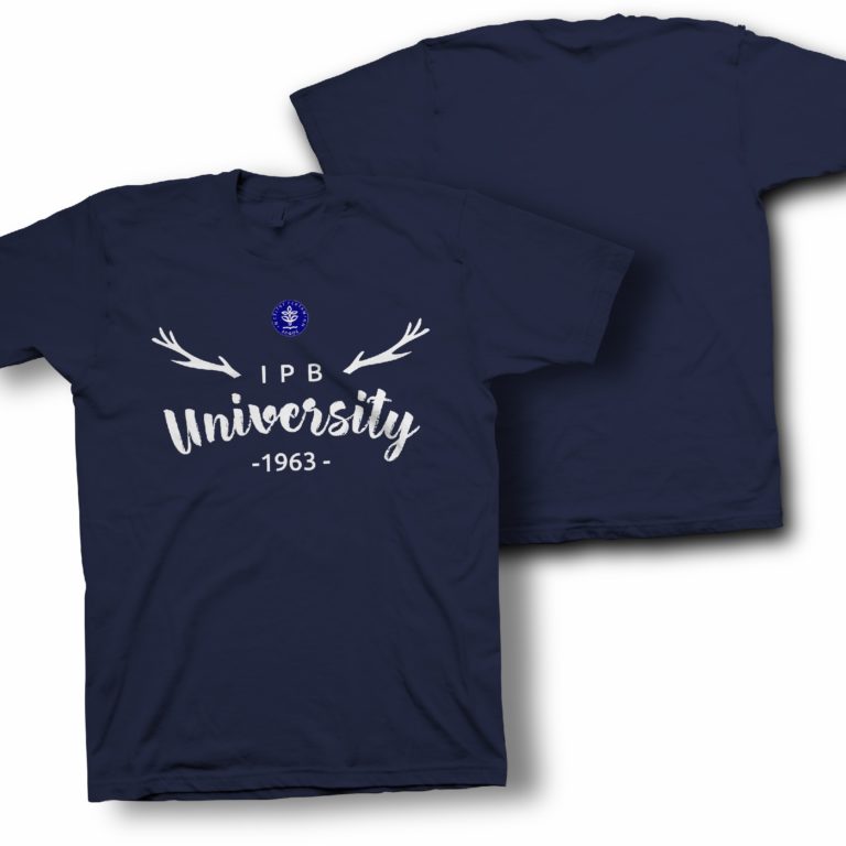 Kaos IPB University Tanduk Rusa Lengan Pendek Original CC 30s adem - IPB Shop Official