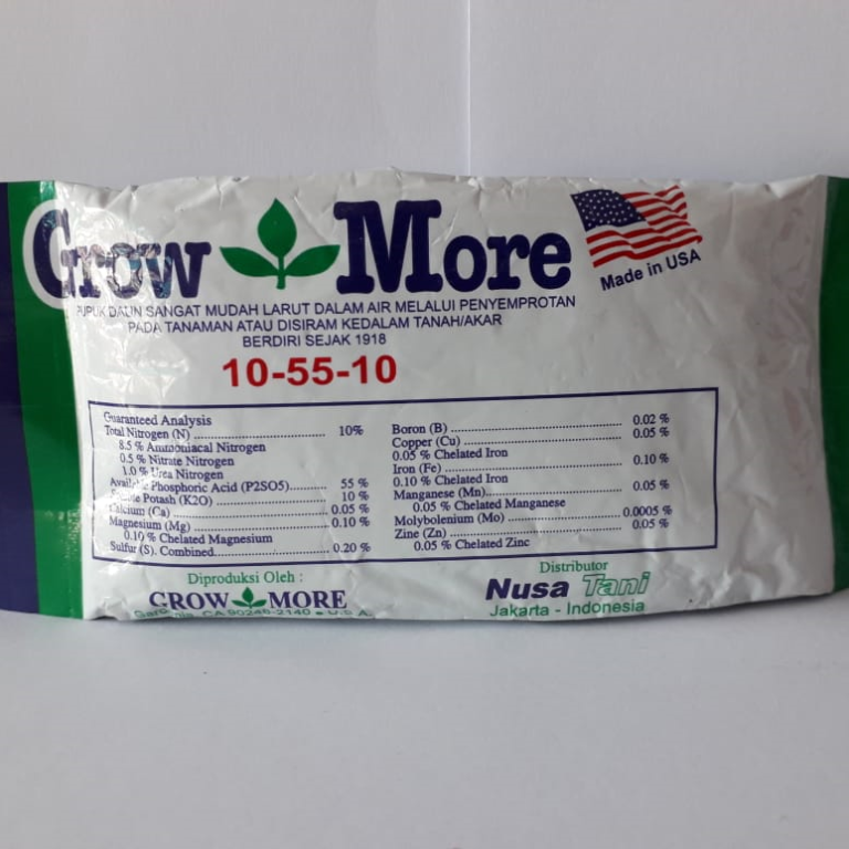 Pupuk NPK – Growmore Sachet B 10-55-10 - IPB Shop Official
