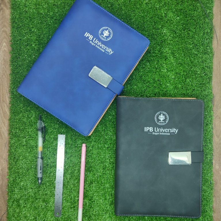 Buku Agenda Bahan Kulit Sintetis ber Logo IPB University - IPB Shop Official