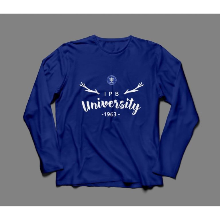 Kaos IPB University Tanduk Rusa Lengan Panjang Original CC 30s - IPB Shop Official